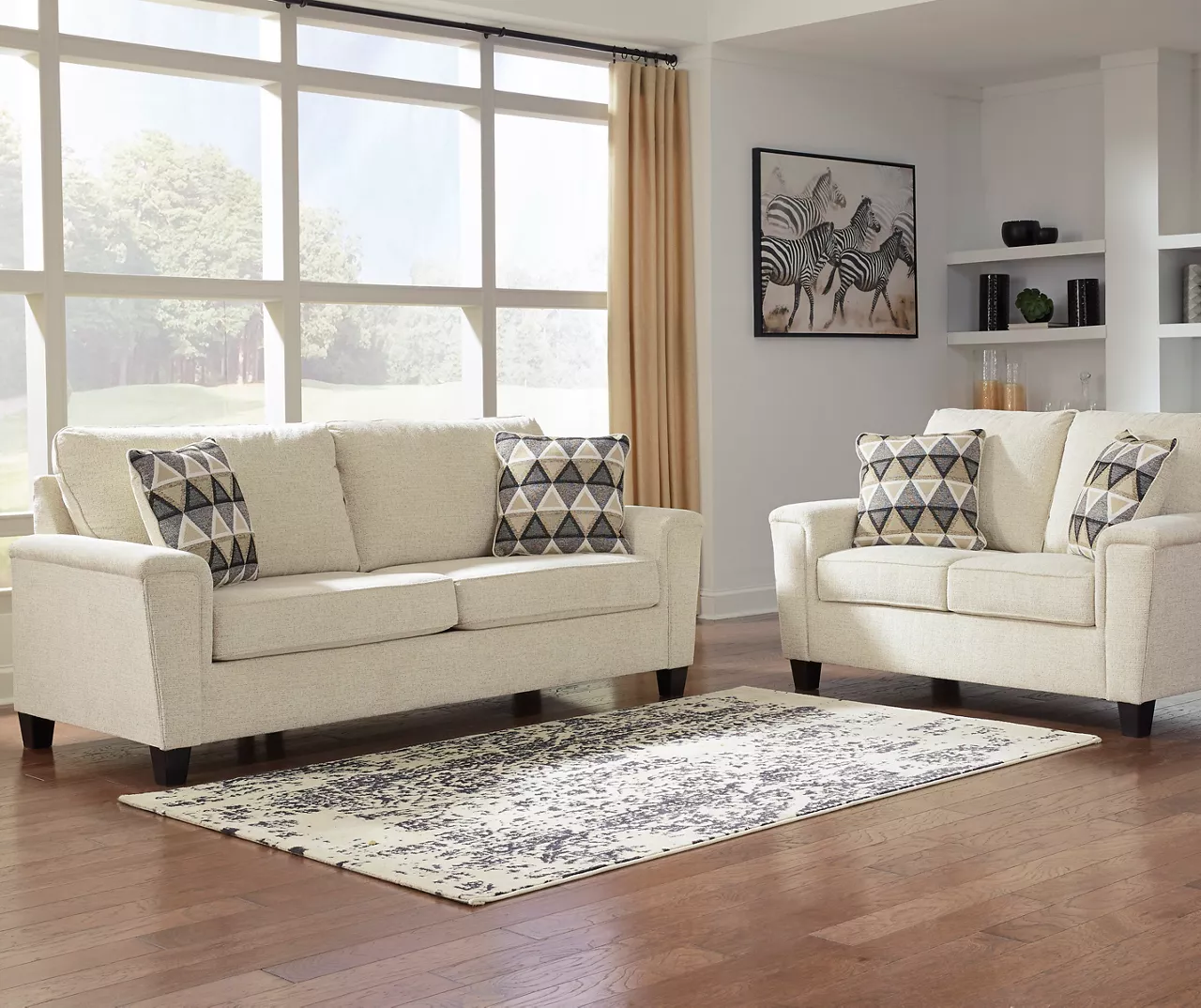 Abinger Cream Loveseat - Image 6