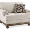 Harleson Wheat Nailhead Trim Chair And A Half