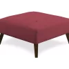 Jasper Brick Red Square Ottoman