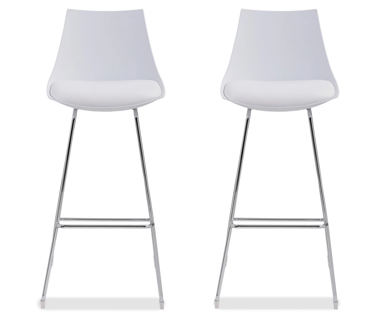 30" Thomas White Bar Stools, 2-Pack - Image 5