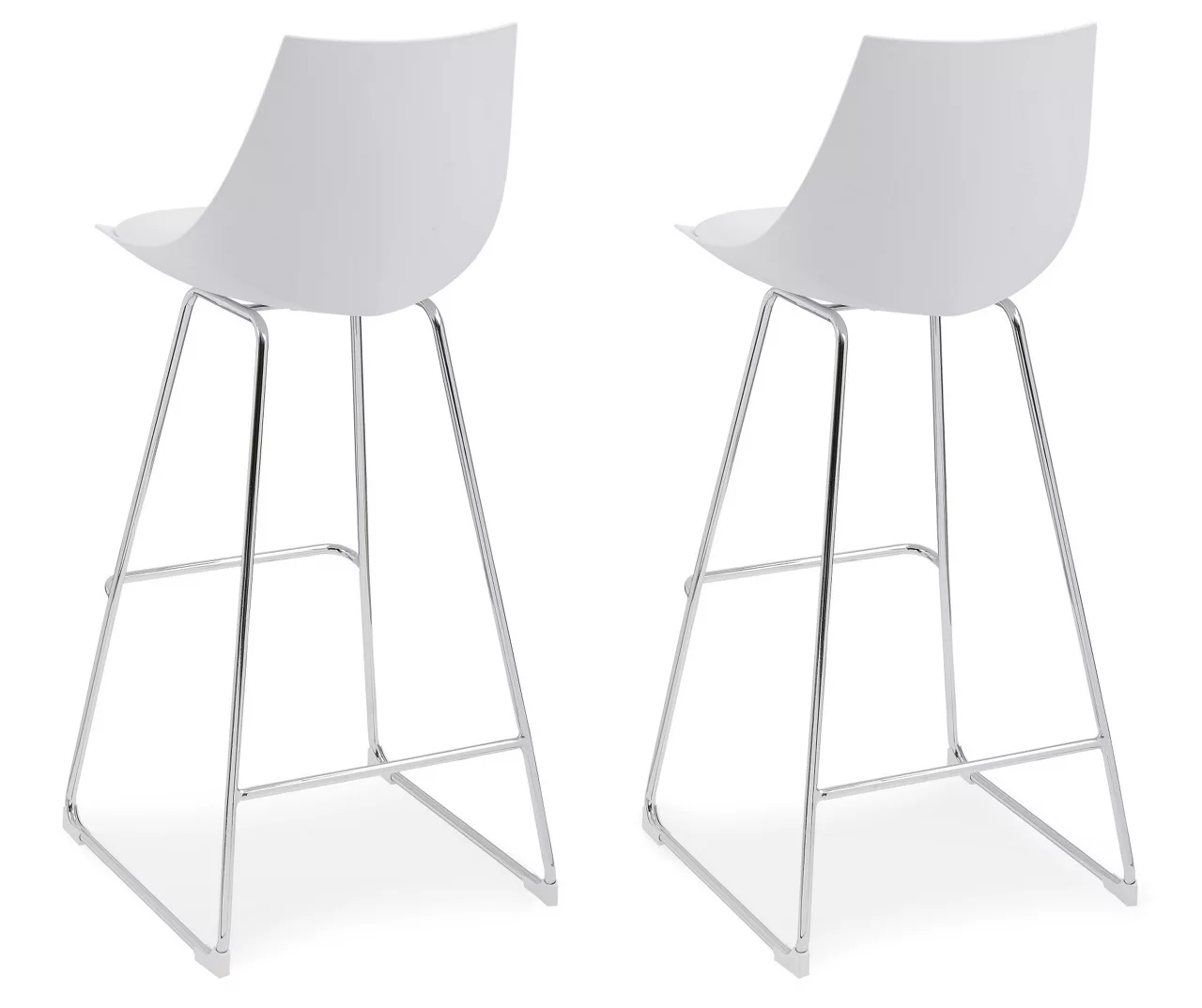 30" Thomas White Bar Stools, 2-Pack - Image 6