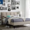 Orson Beige Full Upholstered Bed