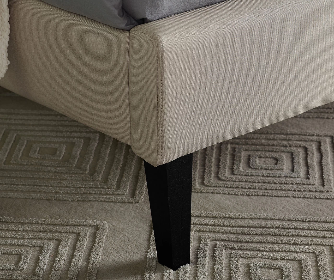 Orson Beige Full Upholstered Bed - Image 6