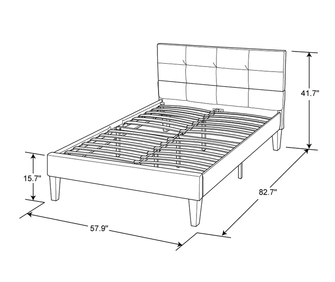 Orson Beige Full Upholstered Bed - Image 8