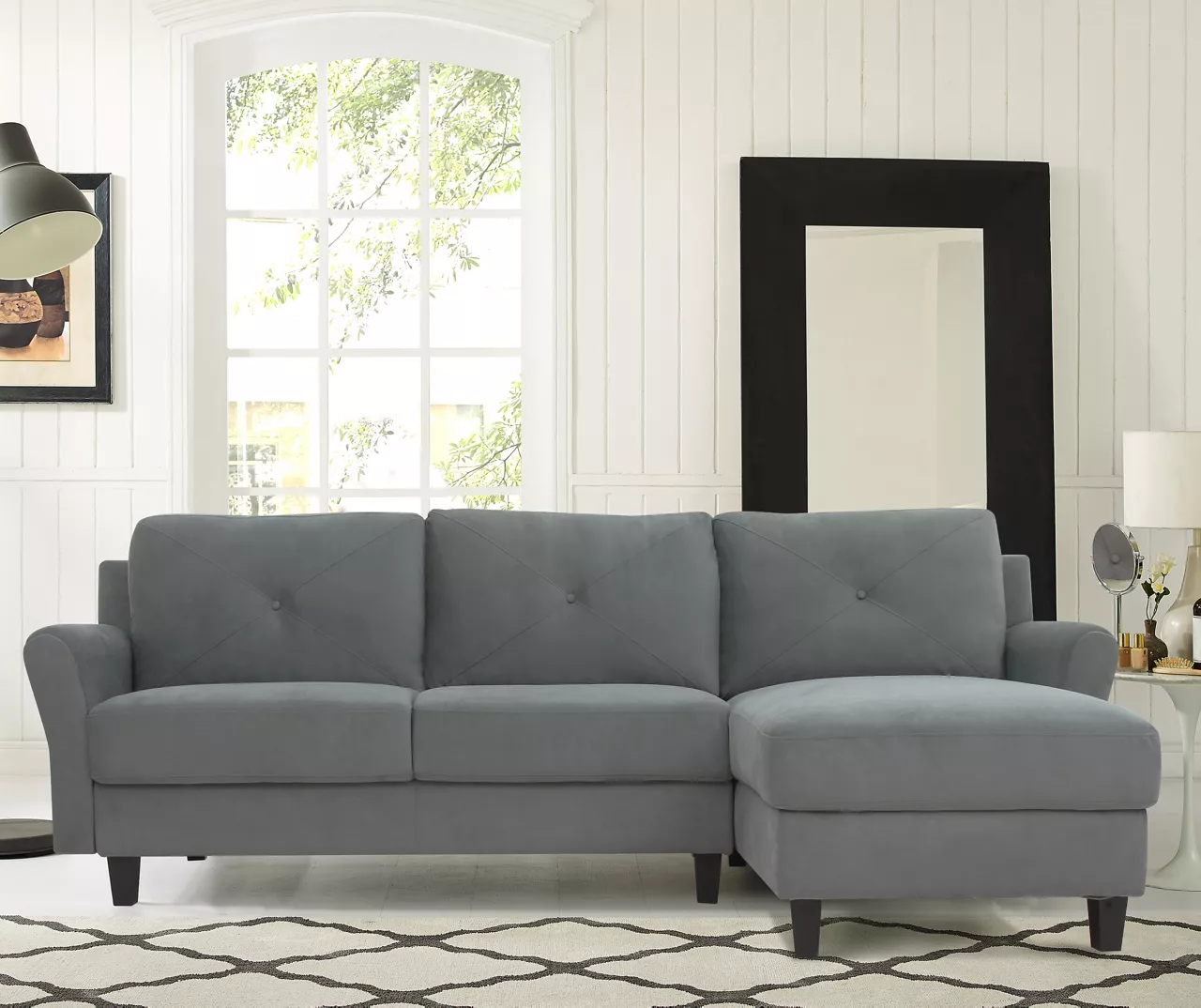 Hayward Gray Rolled Arm Sectional - Image 9