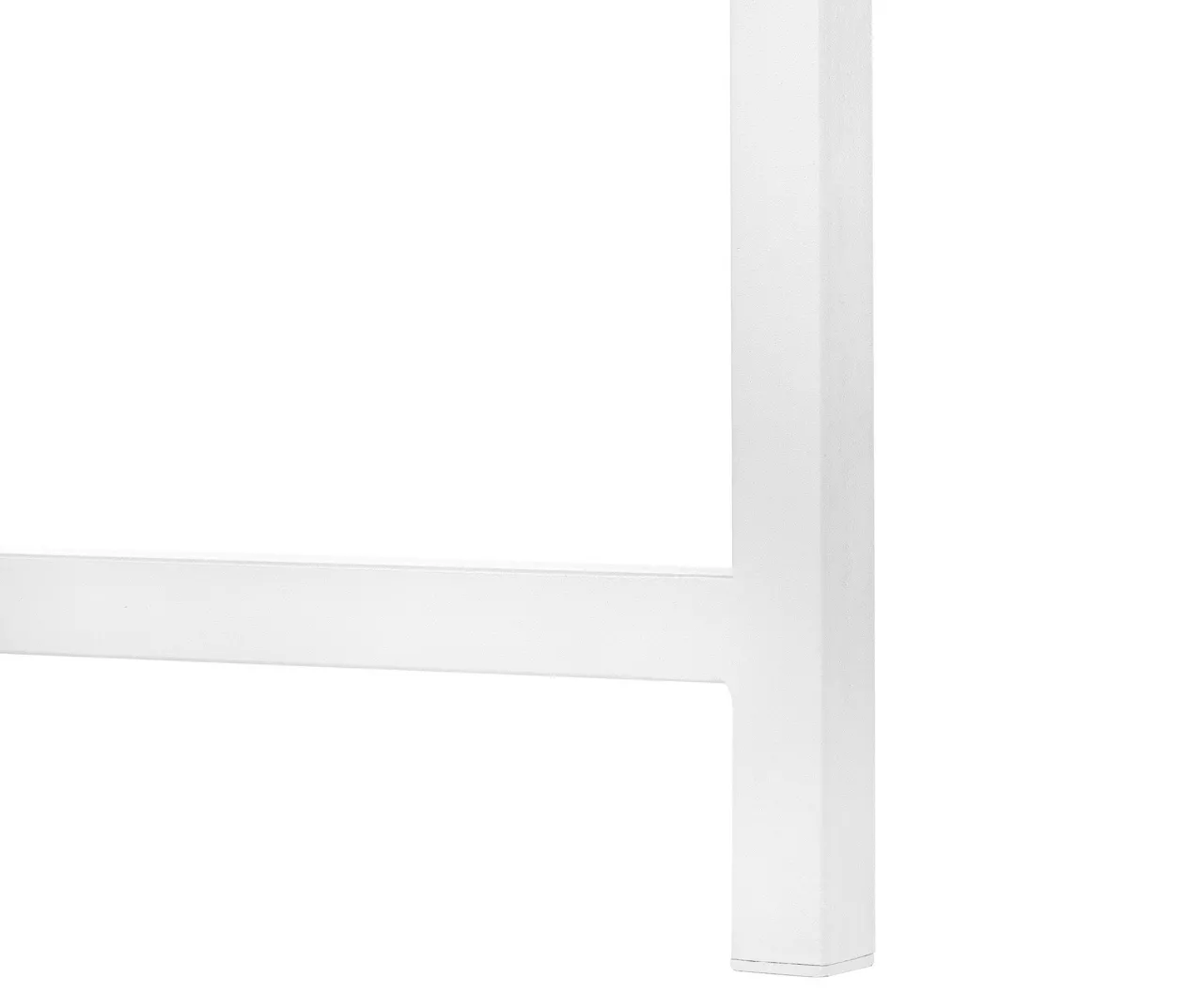 White Metal L-Shaped Corner Desk - Image 8