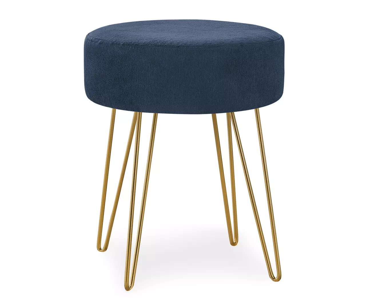 Hairpin Leg Upholstered Ottoman - Image 2