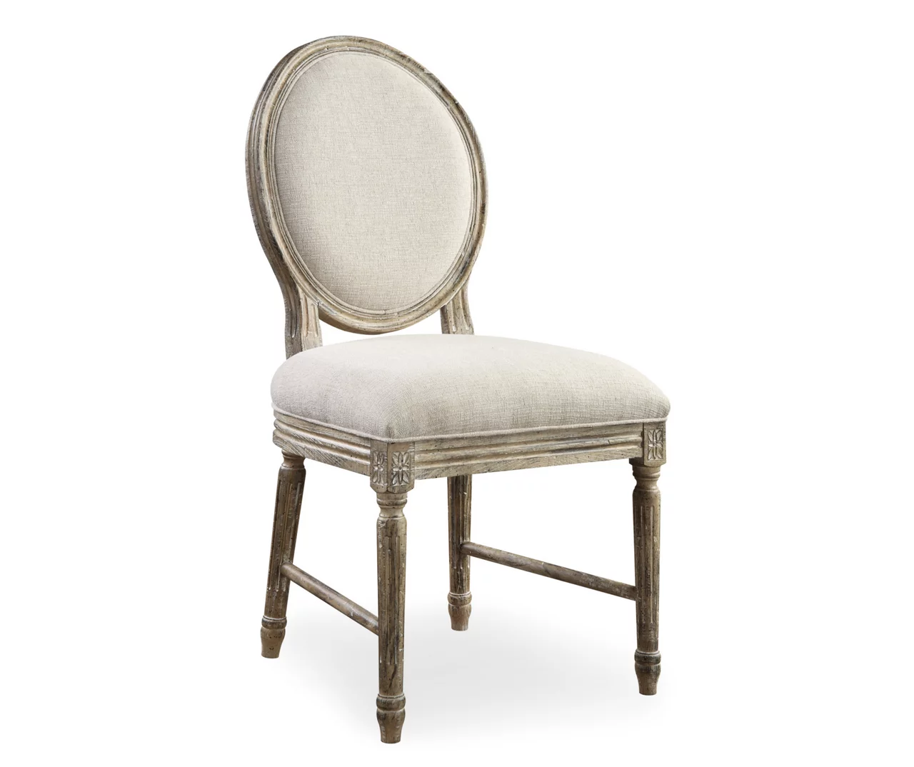 Sandstone Buff & Cream Upholstered Dining Chairs, 2-Pack