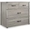 Nova Gray Oak 4-Drawer Storage Dresser