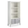 Monarch Hill Poppy Gray & White Bookcase