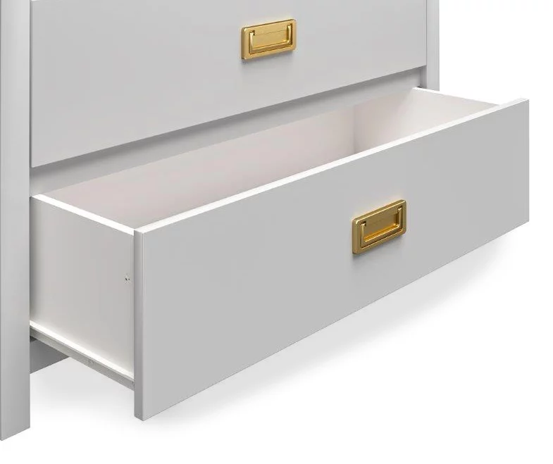 Monarch Hill Haven Dove Gray 3-Drawer Dresser - Image 6