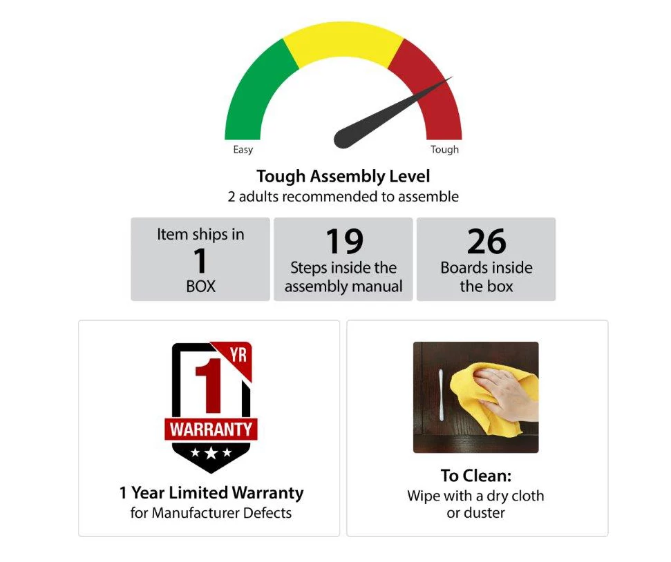 70" Fowler Black Electric Fireplace Console - Image 6