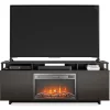 65" Himmel Espresso Electric Fireplace Console
