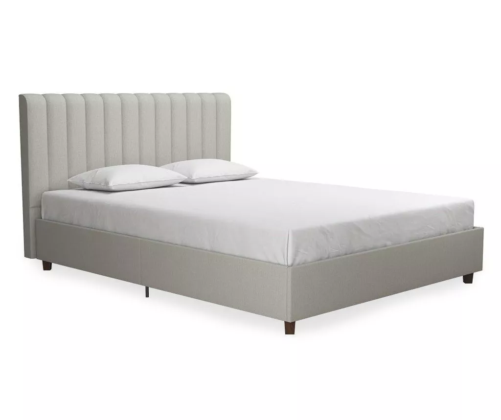 Novogratz Brittany Upholstered Linen Queen Bed - Image 9