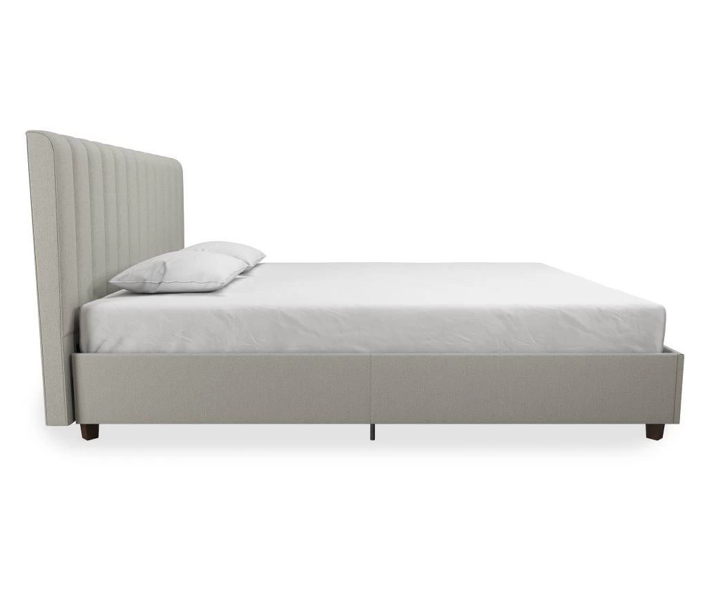 Novogratz Brittany Upholstered Linen Queen Bed - Image 10