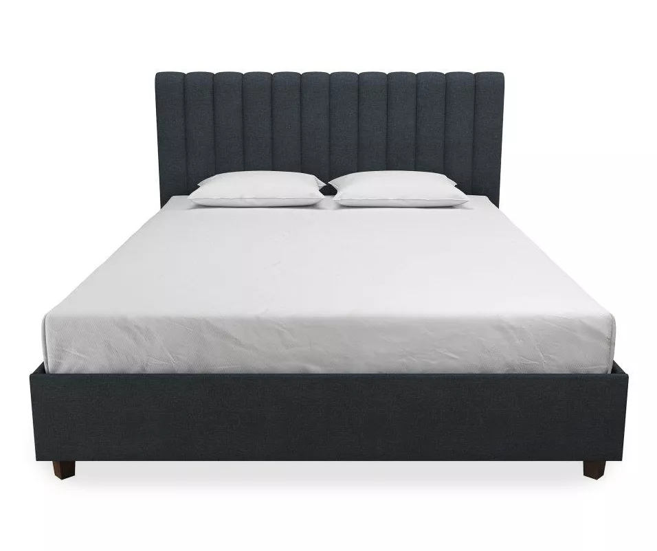 Novogratz Brittany Upholstered Linen Queen Bed - Image 5