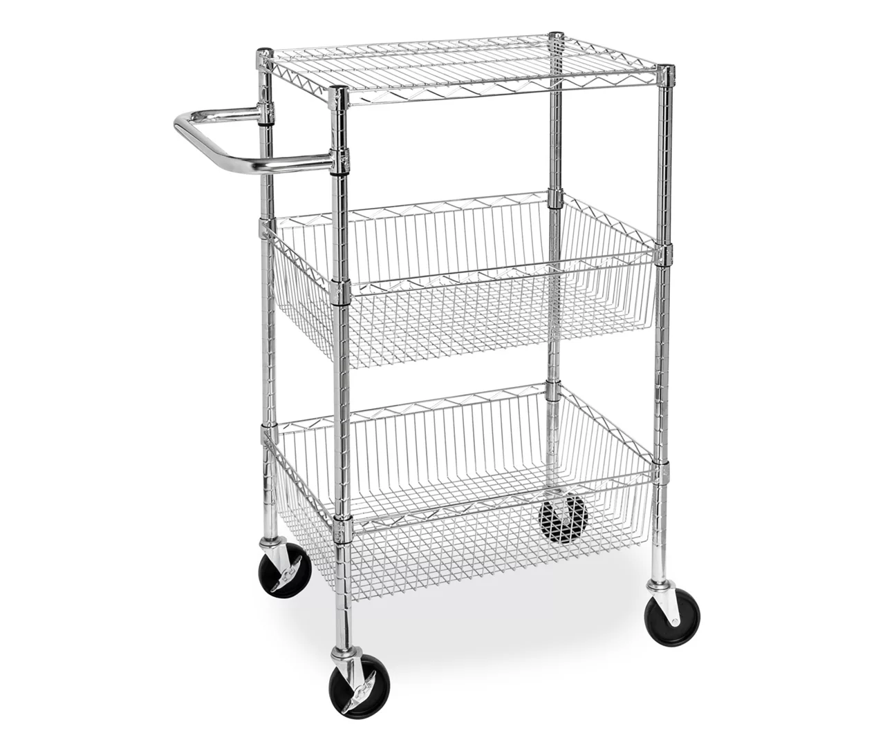 Chrome 3-Shelf Storage Cart - Image 3