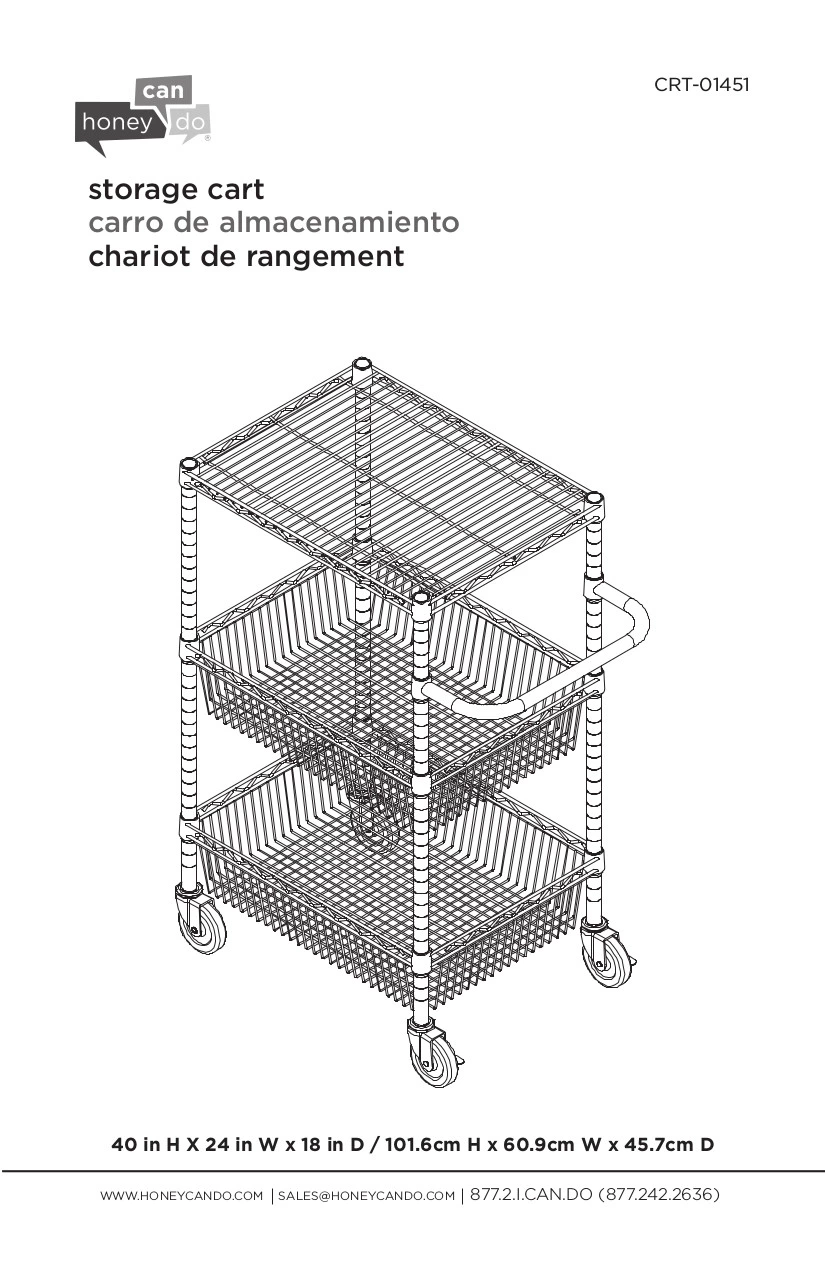 Chrome 3-Shelf Storage Cart - Image 6