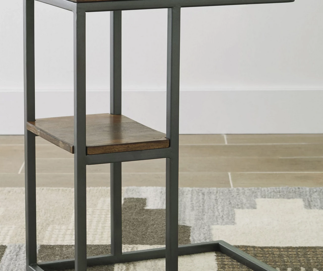 Forestmin Wood Cantilever Accent Table - Image 2