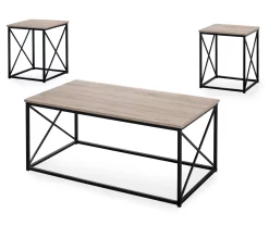 Monarch X Frame 3-Piece Occasional Table Set