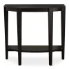 Espresso 2-Tier Half Moon Console Table