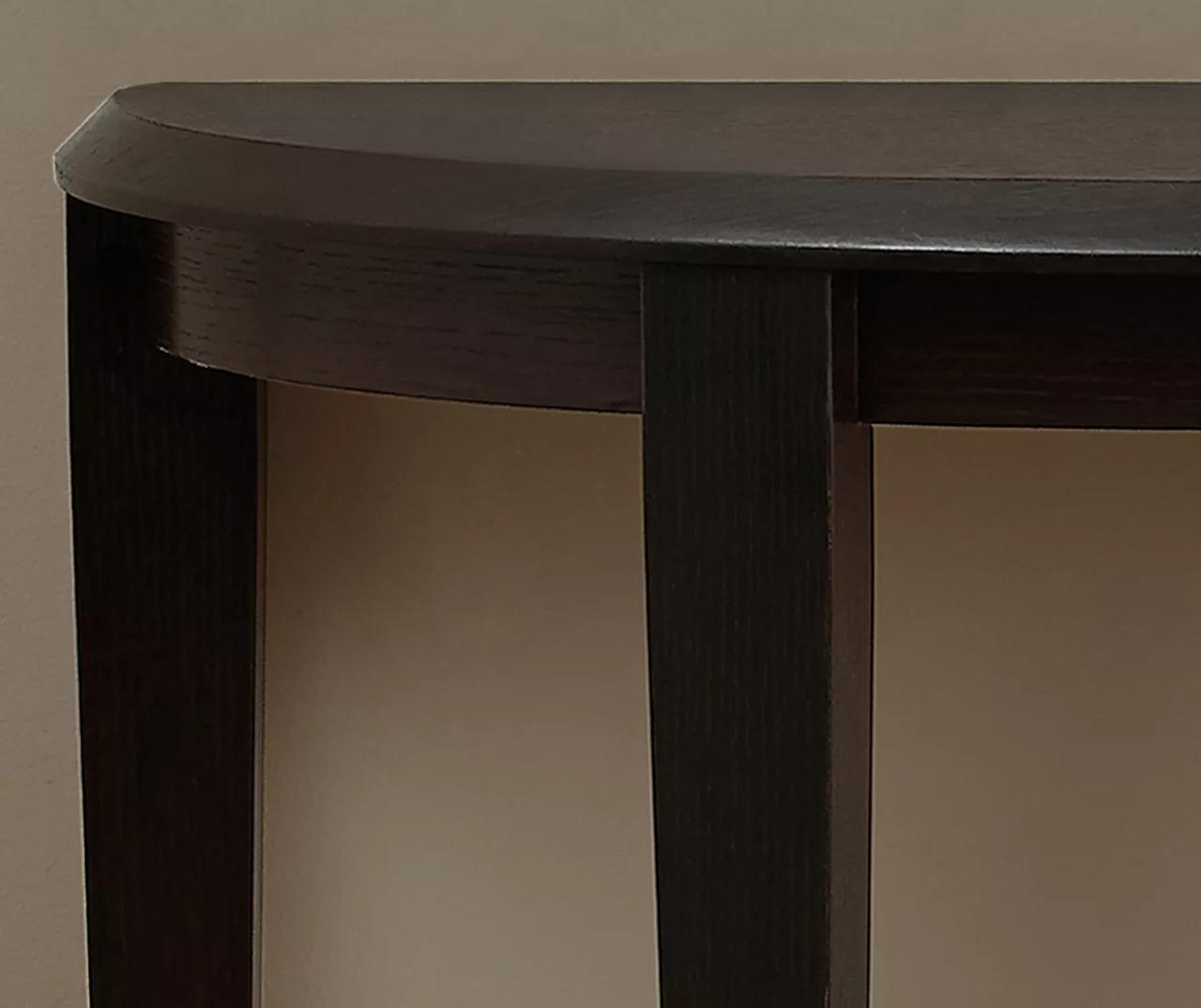 Espresso 2-Tier Half Moon Console Table - Image 3