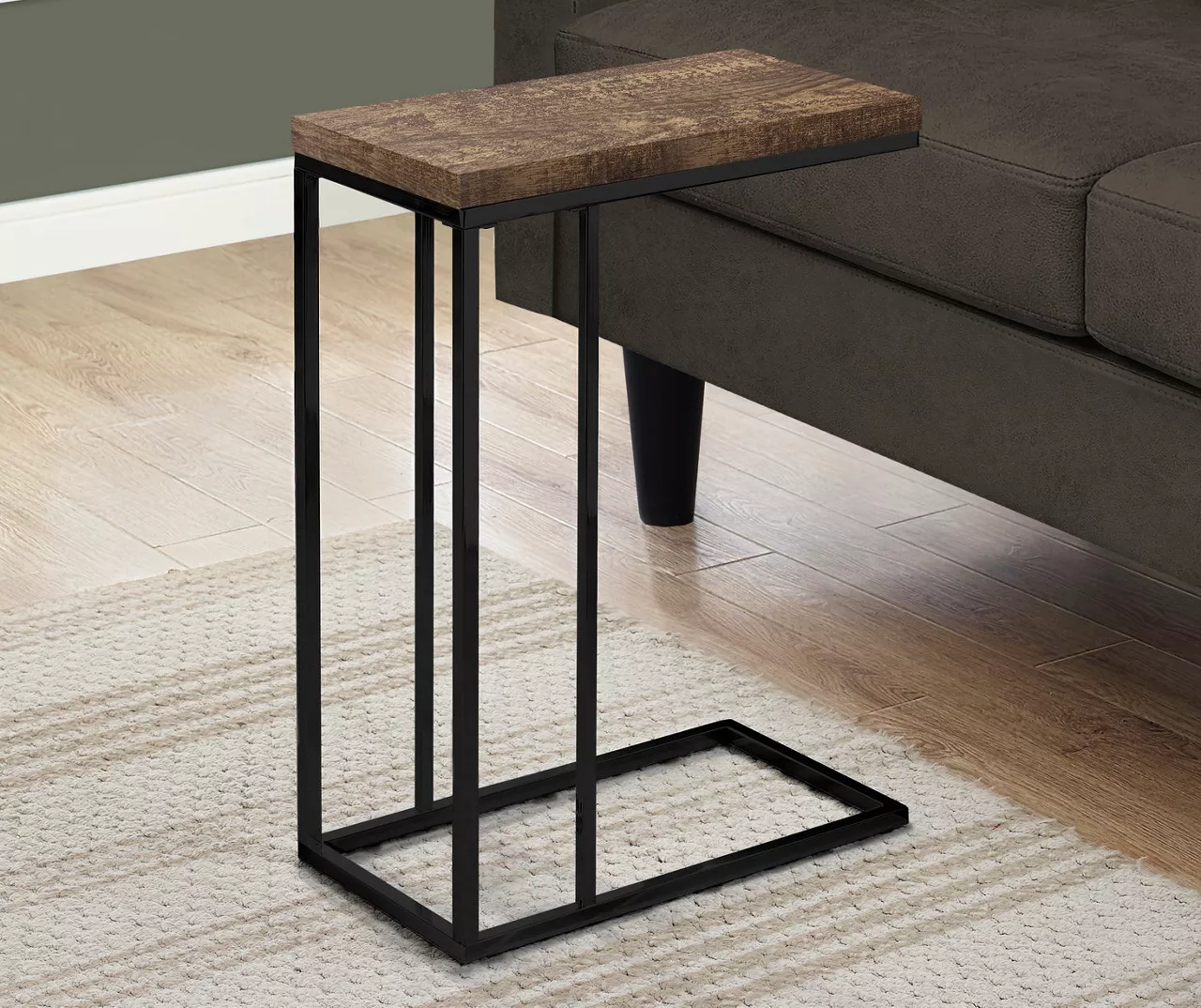 Monarch Reclaimed Wood Look C Side Table - Image 4