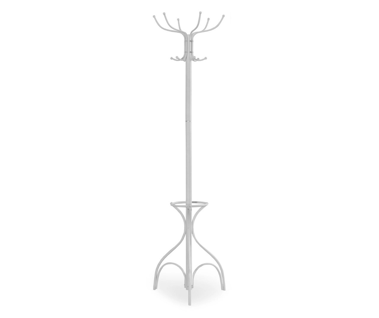Monarch Metal 12-Hook Coat Rack With Umbrella Holder - Image 4