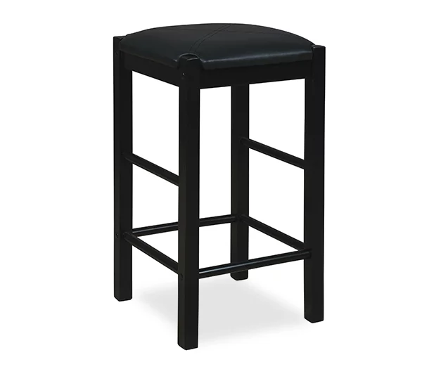 Bay Faux Leather & Wood Counter Stools, 2-Pack - Image 2