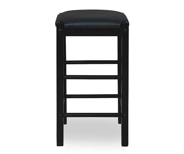 Bay Faux Leather & Wood Counter Stools, 2-Pack - Image 10