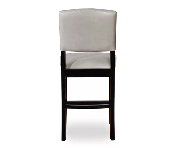 Trevor Dove Gray & Black Faux Leather Upholstered Counter Stool - Image 4