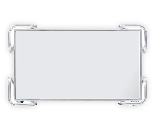 Hampton Silver 2-Shelf Rolling Steel Bar Cart - Image 4