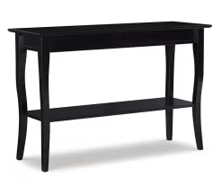 Lina Espresso 2-Tier Wood Console Table