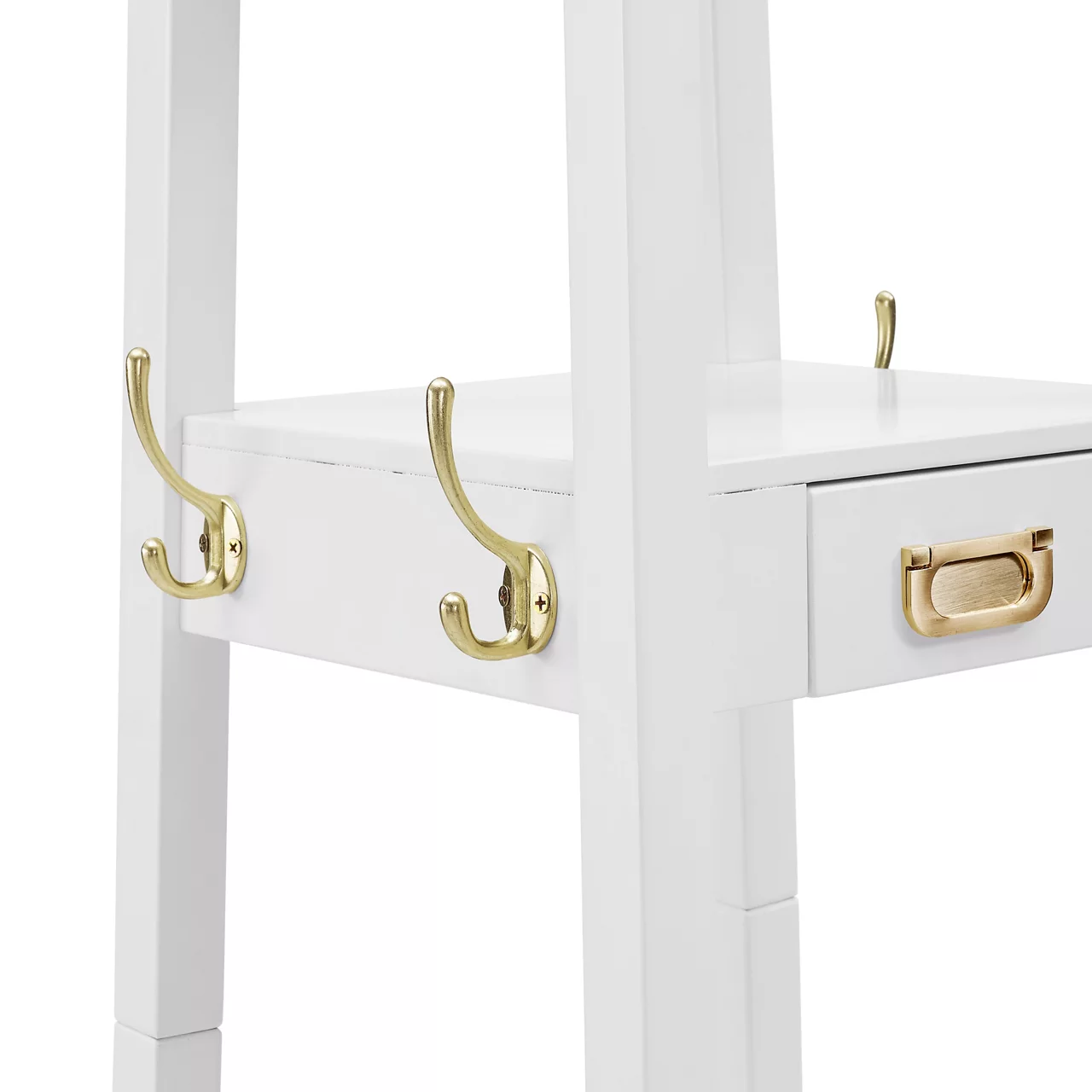 Cami White Wood Pyramid Hall Tree - Image 3