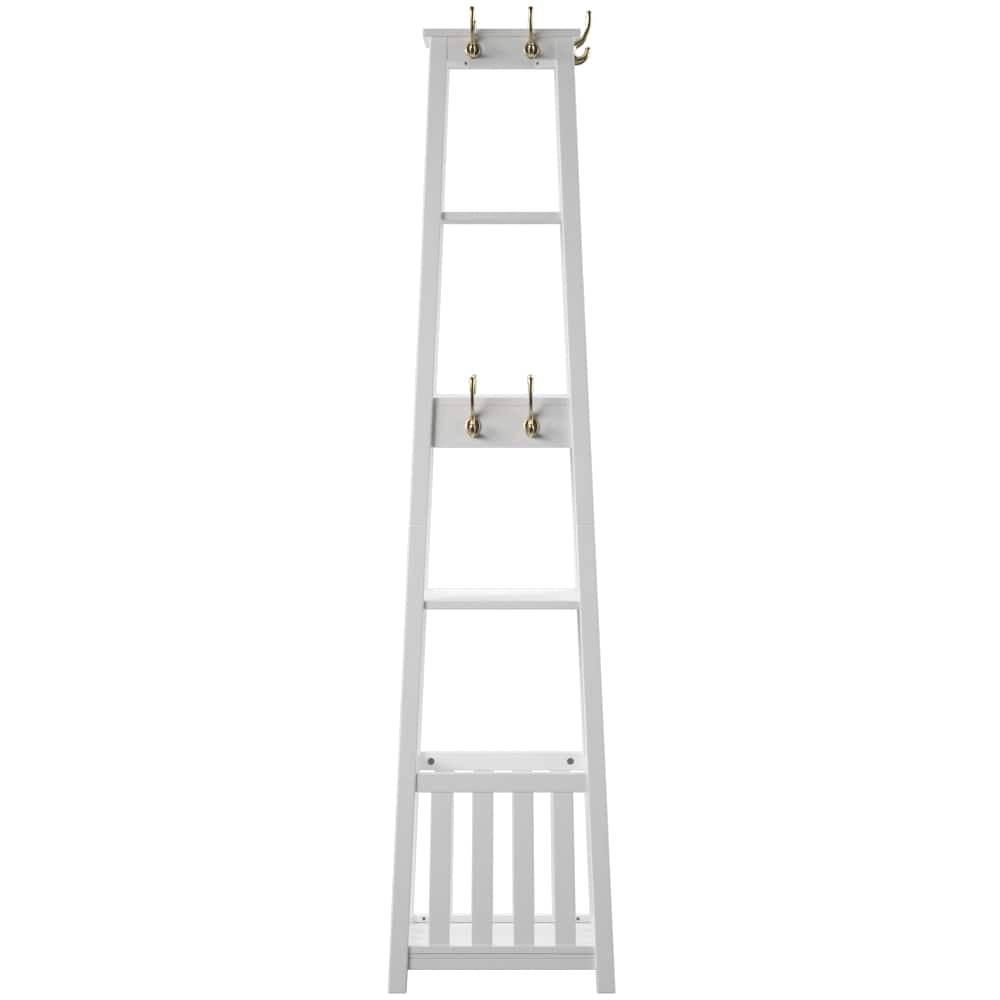 Cami White Wood Pyramid Hall Tree - Image 5