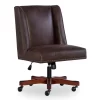 Austin Dark Walnut Upholstered Office Chair
