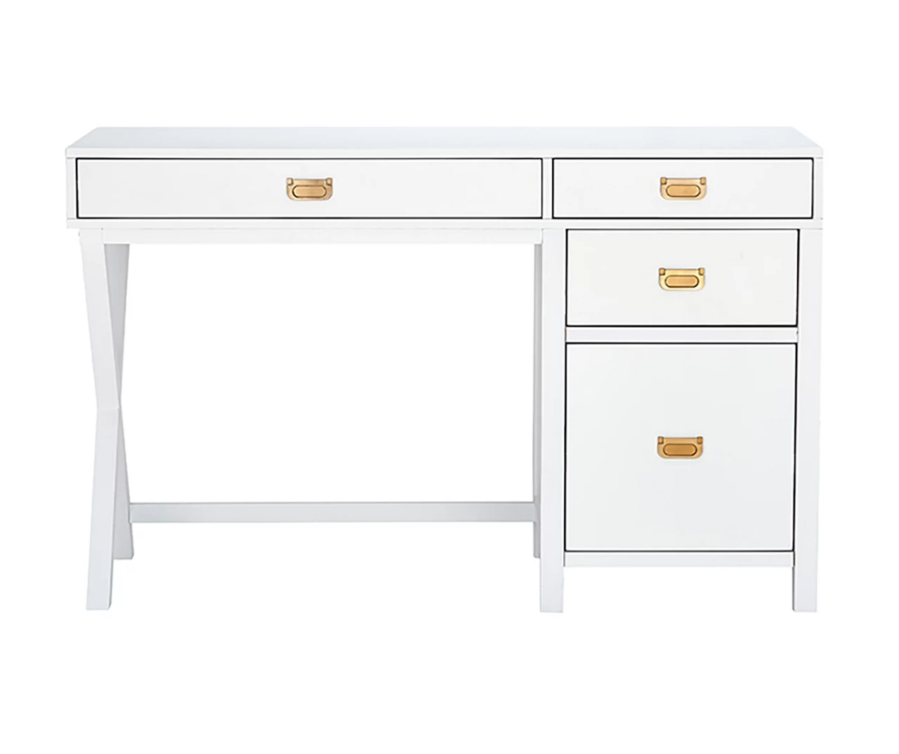 Kari White 4-Drawer Office Desk - Image 3