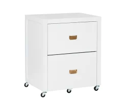 Kari White 2-Drawer Rolling Filing Cabinet