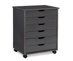 Craft Mate Wide Gray 6-Drawer Rolling Storage Cart
