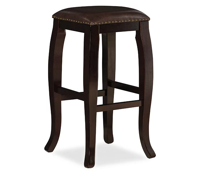 Dallas Brown Cushioned Square Top Bar Stool - Image 4