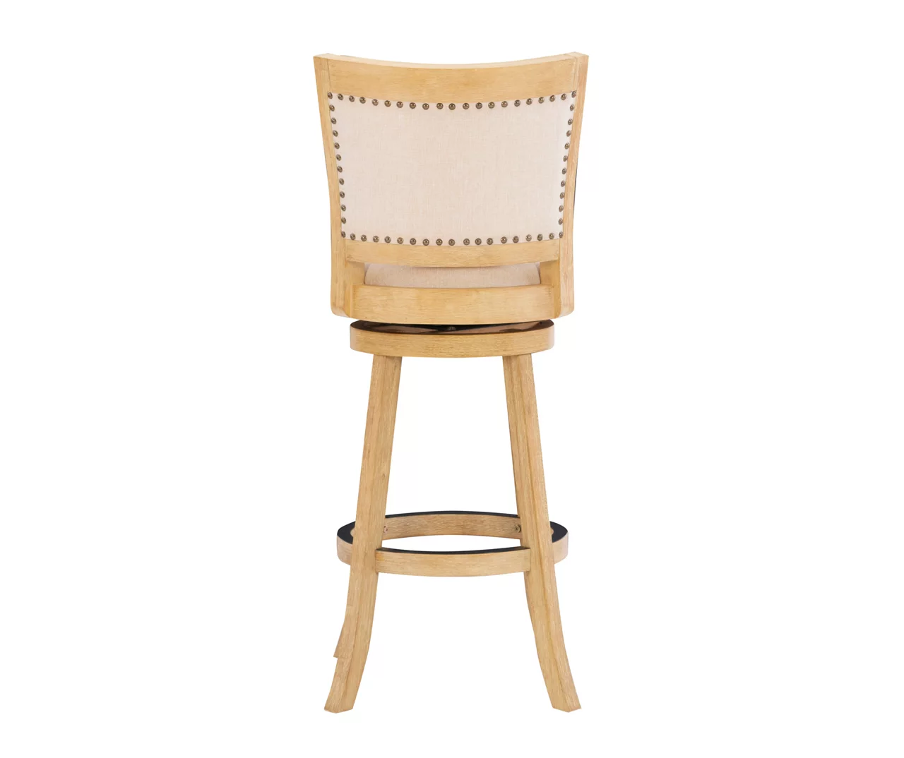 Graham Light Gray Padded Swivel Bar Stool - Image 5