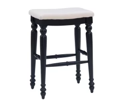 Bristol Black & White Backless Bar Stool