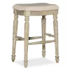 Bristol Whitewash Backless Bar Stool