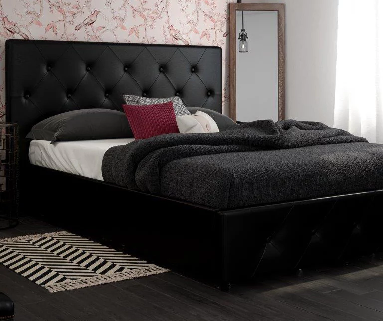 DHP Dana Faux Leather Upholstered Bed With Storage - Image 7