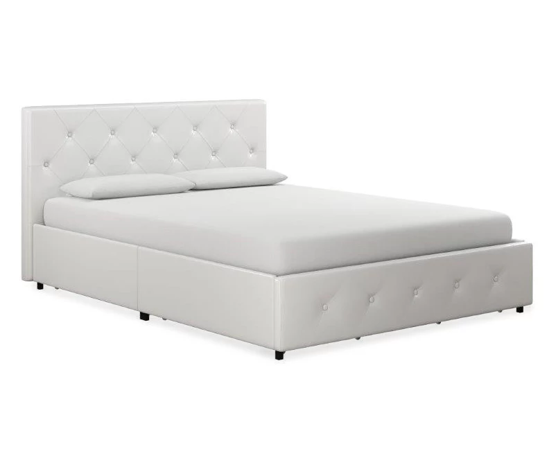 DHP Dana Faux Leather Upholstered Bed With Storage - Image 3