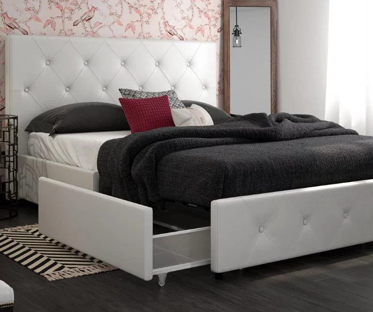 DHP Dana Faux Leather Upholstered Bed With Storage - Image 18