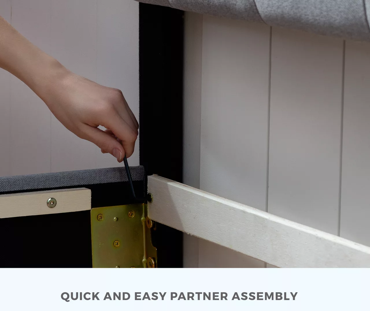 Brookside Cara Square Tufted Platform Bed - Image 10