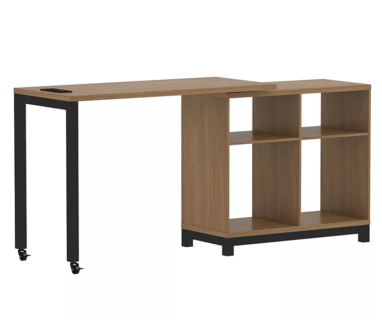 Seven Hills Acorn Metal & Melamine 4-Cube Pivot Desk With USB Charging - Image 3