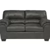 Bladen Slate Faux Leather Loveseat