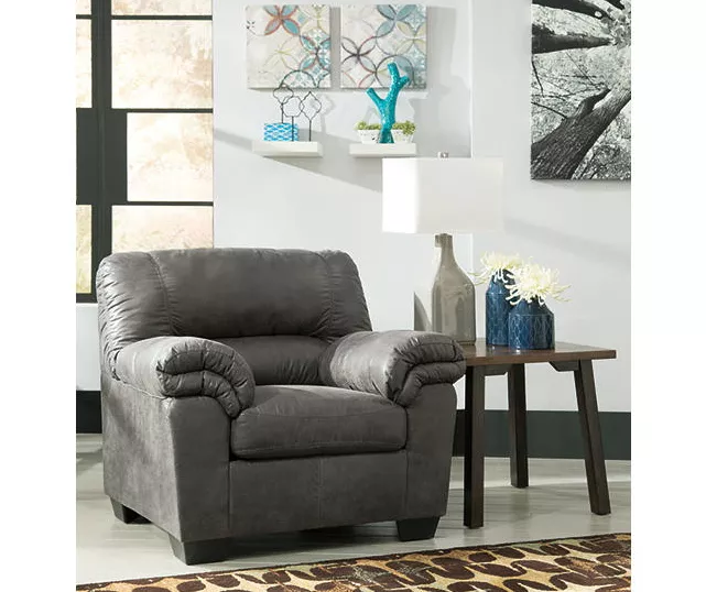 Bladen Slate Faux Leather Armchair - Image 2